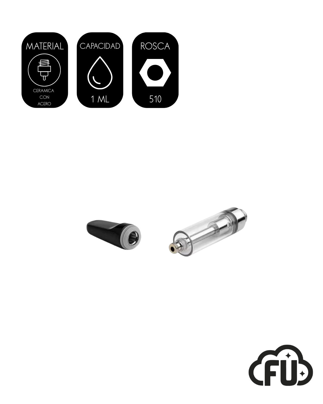 Cartuchos 510 1ml