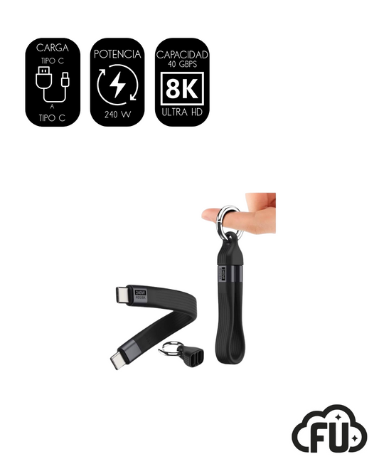 Cargador Tipo-C 240W  Llavero portatil
